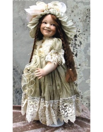 Margaret Doll, Collectible Porcelain Doll - Height: 16.9 in
