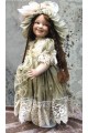 Margaret Doll, Collectible Porcelain Doll - Height: 16.9 in