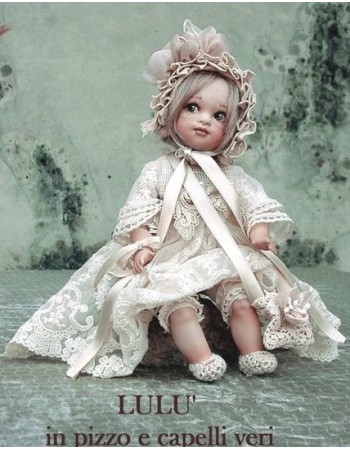 Porcelain Doll, Lulu Lace - Height: 9.4 in