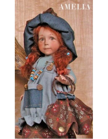 Porcelain Dolls: Amelia, Size: 42 cm (16.5in)