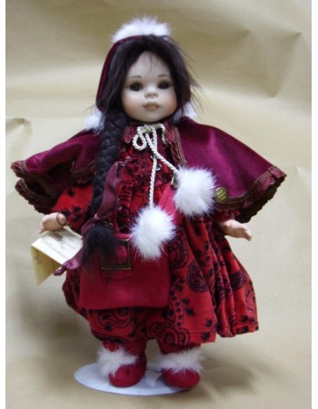 Porcelain Doll Costanza - Height: 14 in