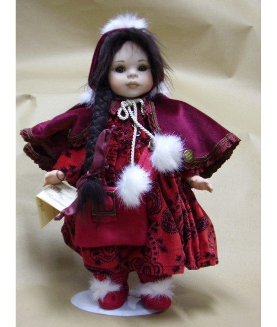 Porcelain Doll Costanza - Height: 14 in