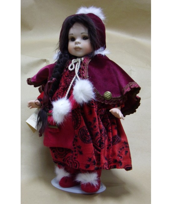 Porcelain Doll Costanza - Height: 14 in