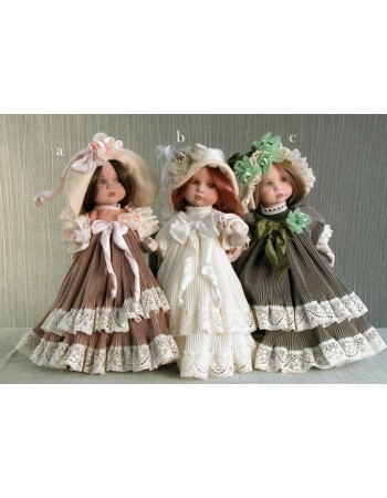 Porcelain Doll Mariella - Height 25 cm