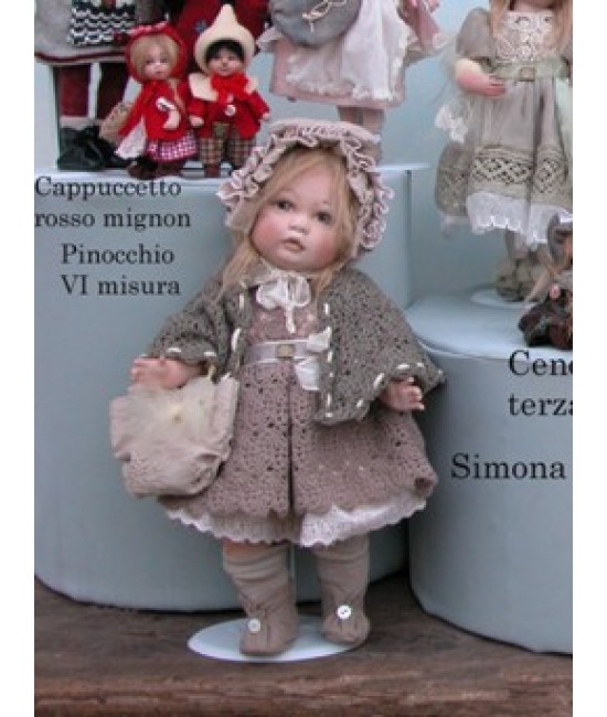 Simona Porcelain Dolls, Collectible Dolls, Height 36 cm