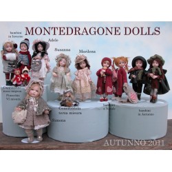Simona Porcelain Dolls, Collectible Dolls, Height 36 cm