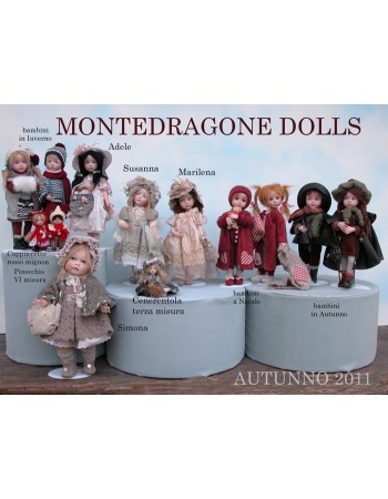 Simona Porcelain Dolls, Collectible Dolls, Height 36 cm