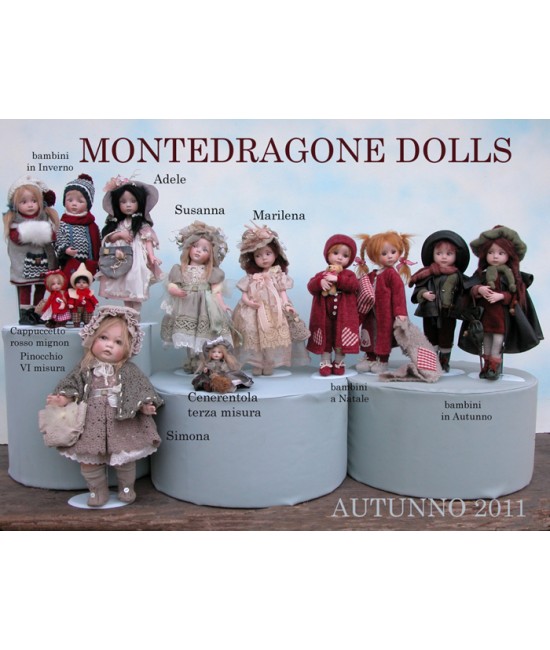 Simona Porcelain Dolls, Collectible Dolls, Height 36 cm