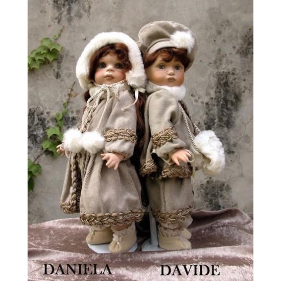 Dolls: David and Daniel - Height 35 cm Dolls: David and Daniel - Height 35 cm
