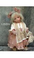 Linda Porcelain Doll - Collectible Porcelain Doll, Height 11 in