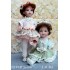 Porcelan Dolls: Esther and Laura (Dancer) Collectible Porcelain Doll - Esther: 11.8 in; Laura: 11 in