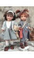 Porcelain Dolls Francesca and Serena - Height: 15 inches
