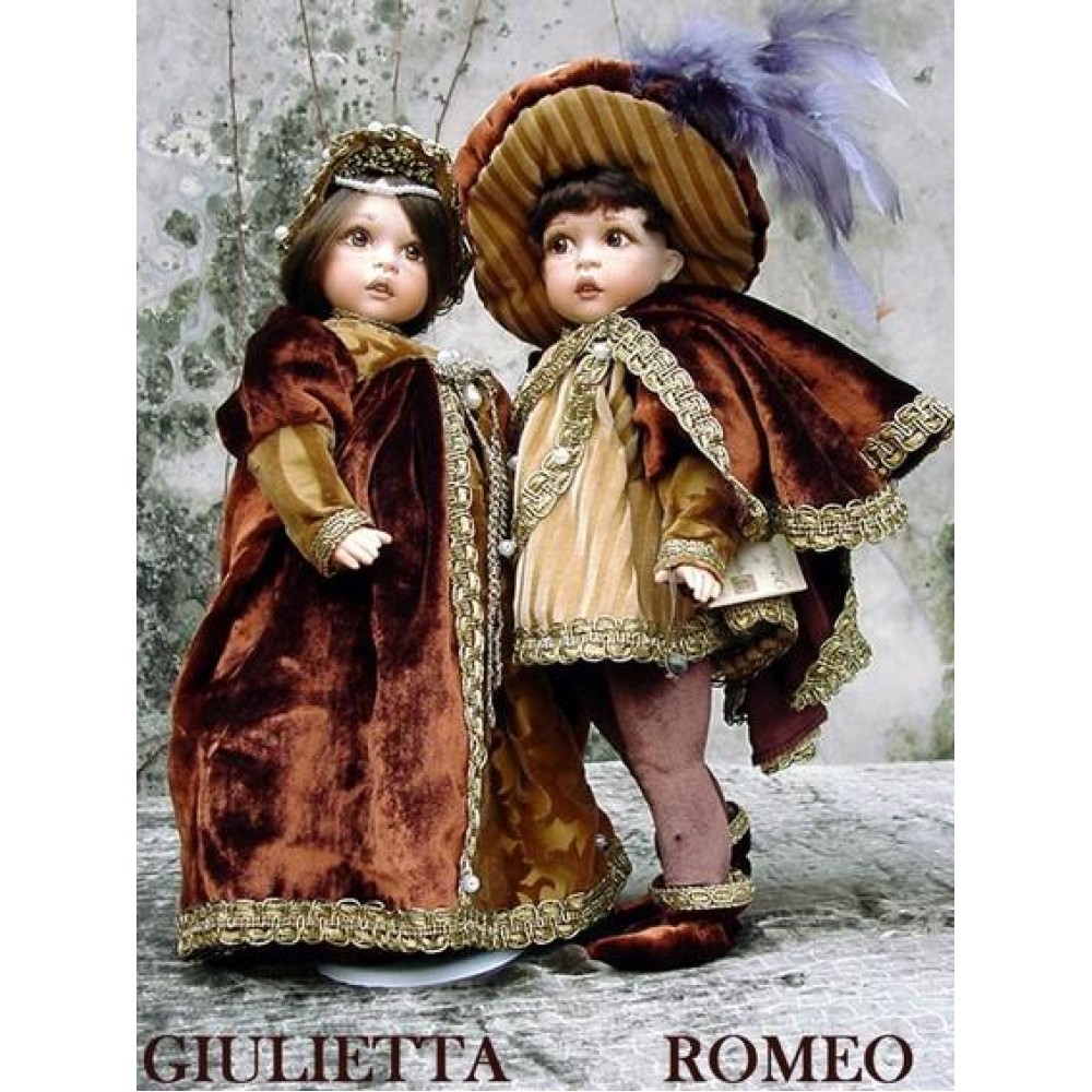 Bambole Giulietta e Romeo - Vendita Bambole in porcellana