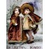 Dolls, Romeo And Juliet,  Collectible Porcelain Dolls - Dimensions: 13.4 in