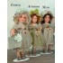 Porcelain Dolls: Arianna, Enrica, Mira - size: 34 cm