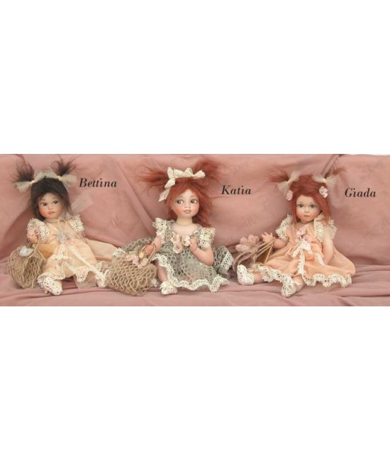 Porcelain Dolls: Bettina Katia Jade, Size: 24 cm