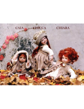 Porcelain Doll, Caia Chiara Chicca - Collectible Porcelain Dolls - Height: 11 in