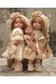 Porcelain Doll Clelia,  Collectible Porcelain Dolls - Height 10.2 in