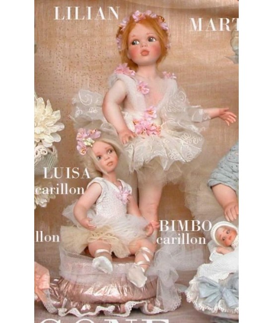 Porcelain Dolls: Lilian - Porcelain Bisque Doll, Size: 30 cm