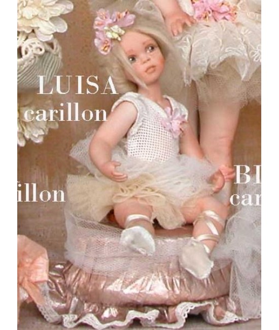 Doll: Luisa ballet dancer with music box - Height: 20 - 10 cm