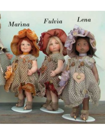 Dolls Marina, Fulvia, Lena - Size Height 30 cm