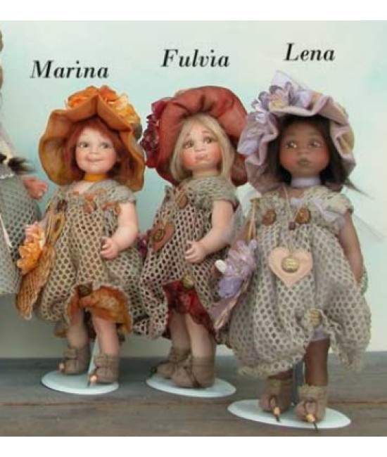 Dolls Marina, Fulvia, Lena - Size Height 30 cm