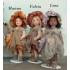 Dolls Marina, Fulvia, Lena - Size Height 30 cm
