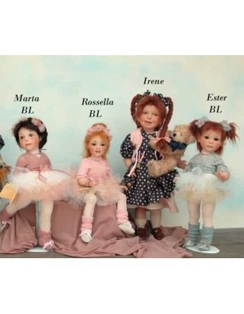 Porcelain Dolls: Martha Rosella Esther Dancers, Size: 33 -38 cm