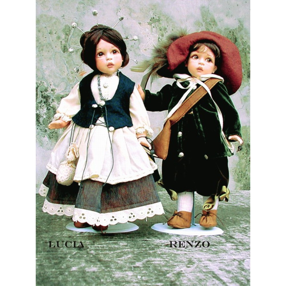 Bambole in porcellana Renzo e Lucia - Vendita bambole in