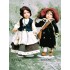 Porcelain Dolls: Renzo and Lucia - size: 34 cm