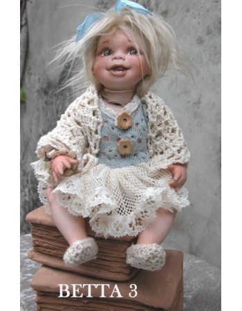 Porcelain Doll - Betta 3 - Height 26 cm