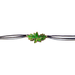 Bracelet with two large leaves