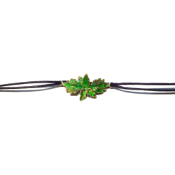 Bracelet with two large leaves