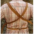 With leather straps  