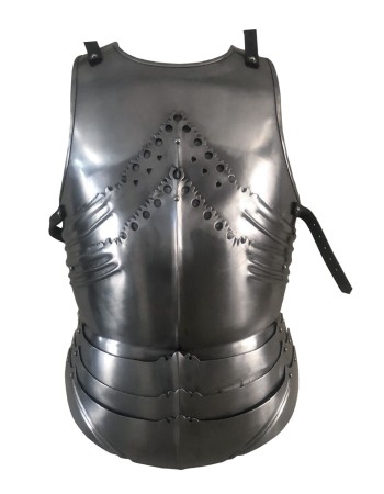 Gothic Cuirass, Torso Plate Armour with Tassets, 1.2 mm Steel