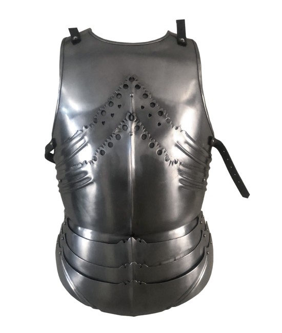 Gothic Cuirass, Torso Plate Armour with Tassets, 1.2 mm Steel
