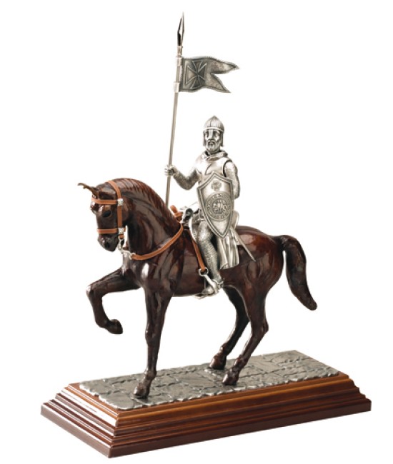 Templar Knight on horseback - (available)