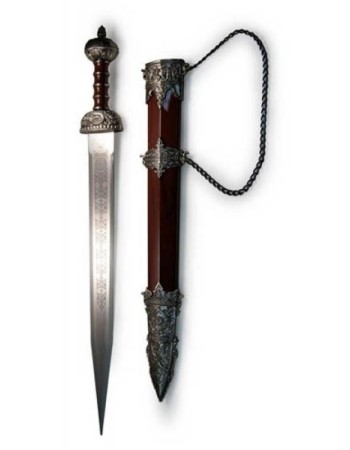 Roman Dagger with sheath black