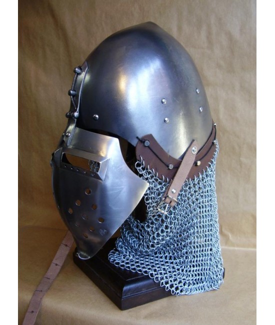 Klappvisor Bascinet - Medieval helmet