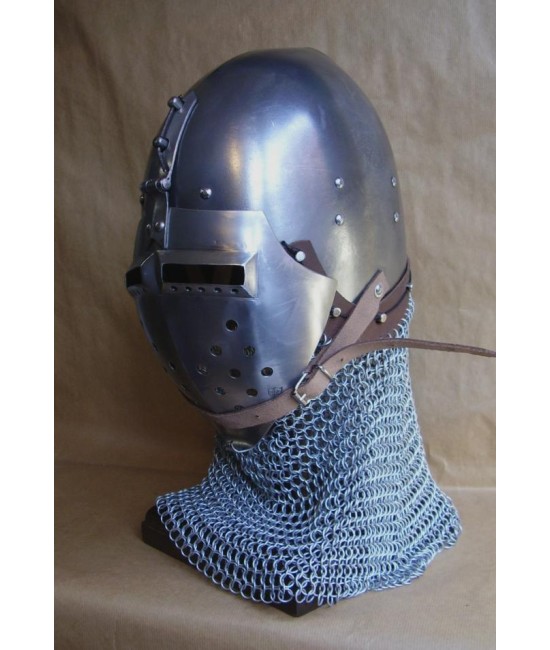 Klappvisor Bascinet - Medieval helmet