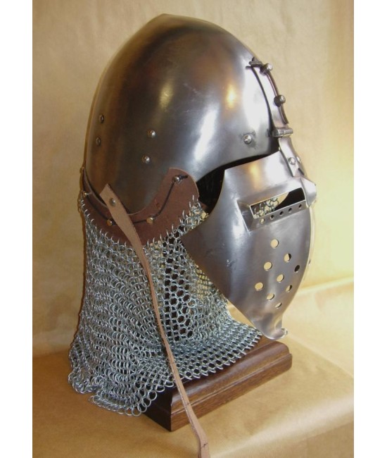 Klappvisor Bascinet - Medieval helmet