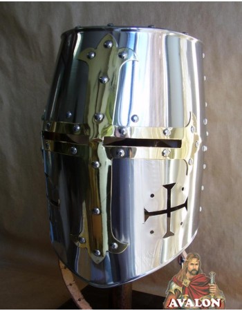 Templar Helmet - stainless steel