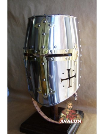 Templar Helmet - stainless steel