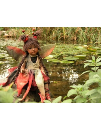Fairy Pond Porcelain Fairy Doll 14.2 in, Porcelain Fairy Dolls   
