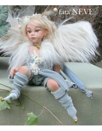 Snow Fairy Porcelain Fairy Doll 8.6 in, Porcelain Fairy Dolls   