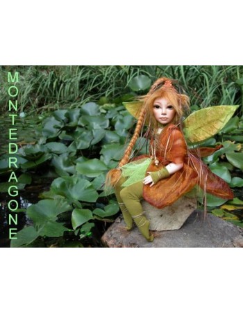 Fairy Marigold,  Porcelain Fairy Doll 13.8 in, Porcelain Fairy Dolls