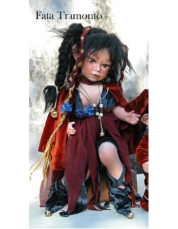 Sunset Fairy Porcelain Fairy Doll 10.2 in, Porcelain Fairy Dolls   