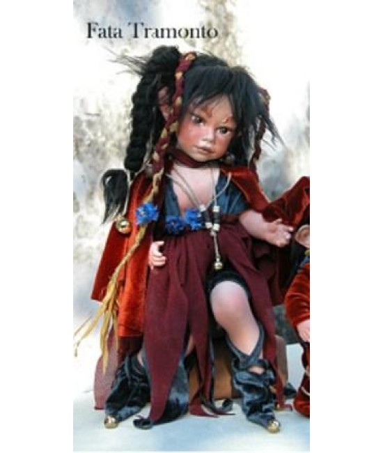 Sunset Fairy Porcelain Fairy Doll 10.2 in, Porcelain Fairy Dolls   