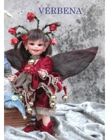 Verbena Fairy, Porcelain Fairy Doll 9.4 in, Porcelain Fairy Dolls