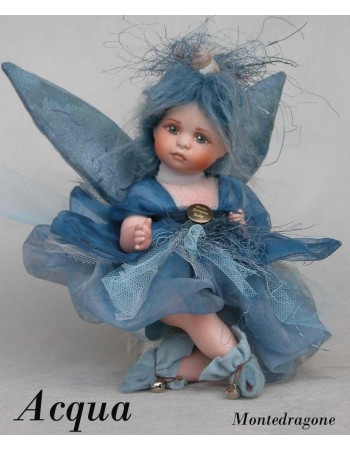 Fairy of the Elements (large) Porcelain Fairy Doll 8.7 in , Porcelain Fairy Dolls   